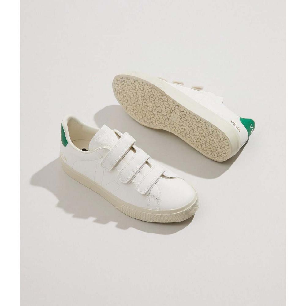 Veja RECIFE CHROMEFREE Tenisky Damske White/Green | SK 626AHK